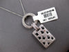 LARGE 2.03CT DIAMOND & AAA ONYX 18K WHITE GOLD CIRCULAR PANTHER FLOATING PENDANT