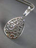LARGE 1.03CT DIAMOND 18KT WHITE GOLD 3D TEAR DROP FLEUR DE LIS HANGING EARRINGS