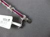 ESTATE 3.37CT DIAMOND & AAA RUBY 18K WHITE GOLD ROUND & PRINCESS TENNIS BRACELET