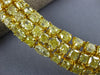 ESTATE LARGE 69.17CT FANCY YELLOW DIAMOND 18KT YELLOW GOLD 3 ROW TENNIS NECKLACE