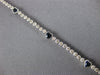 ESTATE 1.96CT DIAMOND & AAA SAPPHIRE 18KT WHITE GOLD MULTI HEART TENNIS BRACELET