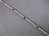 ESTATE 1.96CT DIAMOND & AAA SAPPHIRE 18KT WHITE GOLD MULTI HEART TENNIS BRACELET