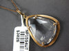 LARGE 12.53CT DIAMOND & AAA WHITE QUARTZ 14KT ROSE GOLD DIA BY THE YARD PENDANT