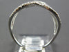 ESTATE WIDE .29CT DIAMOND 18KT WHITE GOLD 3D MULTI ROW INFINITY X LOVE RING