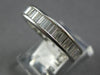 3.37CT DIAMOND PLATINUM BAGUETTE ETERNITY CHANNEL MULTI HEART ANNIVERSARY RING