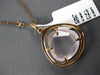 LARGE 9.74CT DIAMOND & AAA PINK QUARTZ 14K ROSE GOLD DIAMOND BY THE YARD PENDANT