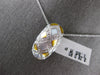 ESTATE LARGE 2.13CT DIAMOND & AAA MOTHER OF PEARL 18KT WHITE GOLD SLIDER PENDANT