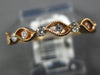 .20CT DIAMOND 18KT ROSE GOLD 3D MULTI LEAF ETOILE SEMI ETERNITY ANNIVERSARY RING