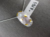 ESTATE LARGE 2.13CT DIAMOND & AAA MOTHER OF PEARL 18KT WHITE GOLD SLIDER PENDANT