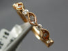 .20CT DIAMOND 18KT ROSE GOLD 3D MULTI LEAF ETOILE SEMI ETERNITY ANNIVERSARY RING