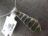 ESTATE LARGE .39CT DIAMOND & AAA TSAVORITE 14KT WHITE GOLD TIE FLOATING PENDANT