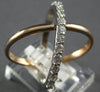 LARGE .55CT DIAMOND 14KT WHITE & ROSE GOLD 3D CRISS CROSS X INFINITY LOVE RING