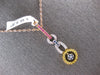 LARGE & LONG 1.06CT DIAMOND & AAA SAPPHIRE 18KT TRI COLOR GOLD 3D FLOWER PENDANT