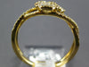 ESTATE .51CT DIAMOND 18KT YELLOW GOLD 3D DOUBLE FLOWER INFINITY LOVE KNOT RING