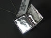 LARGE .73CT DIAMOND & AAA SAPPHIRE 18KT WHITE GOLD CLOVER SQUARE LOCKET PENDANT