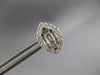 .94CT DIAMOND 18KT WHITE GOLD ROUND & BAGUETTE INVISIBLE MARQUISE STUD EARRINGS