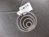 ESTATE LARGE 1.62CT DIAMOND 14KT WHITE GOLD MULTI CIRCULAR FUN FLOATING PENDANT