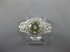 1.25CT DIAMOND & AAA LEMON QUARTZ 14K WHITE GOLD 3D ROUND HALO FILIGREE FUN RING