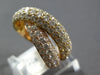 WIDE 2.04CT DIAMOND 14KT ROSE GOLD 3D MULTI ROW CRISS CROSS INFINITY LOVE RING