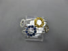 .51CT DIAMOND & AAA BLUE & YELLOW SAPPHIRE 18KT WHITE GOLD 3D FUN OLYMPIC RING