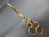 LARGE .17CT DIAMOND 18KT 2 TONE GOLD 3D MATTE & SHINY LEVERBACK HANGING EARRINGS