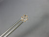 ESTATE SMALL .34CT DIAMOND 18KT ROSE GOLD CLASSIC FLOWER CLUSTER STUD EARRINGS