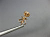 ESTATE SMALL .34CT DIAMOND 18KT ROSE GOLD CLASSIC FLOWER CLUSTER STUD EARRINGS