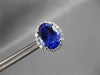 EXTRA LARGE 9.41CT DIAMOND & AAA TANZANITE 14KT WHITE GOLD 3D SCREWBACK EARRINGS