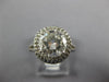 LARGE 3.03CT DIAMOND 14K WHITE GOLD 3D GIA CERTIFIED DOUBLE HALO ENGAGEMENT RING