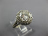 LARGE 3.03CT DIAMOND 14K WHITE GOLD 3D GIA CERTIFIED DOUBLE HALO ENGAGEMENT RING