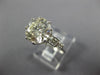 EXTRA LARGE 3.10CT DIAMOND 14KT WHITE GOLD GIA CERTIFIED PYRAMID ENGAGEMENT RING