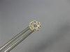 ESTATE SMALL .33CT DIAMOND 18KT YELLOW GOLD CLASSIC FLOWER CLUSTER STUD EARRINGS