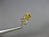 ESTATE SMALL .33CT DIAMOND 18KT YELLOW GOLD CLASSIC FLOWER CLUSTER STUD EARRINGS