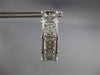 EXTRA LARGE 7.12CT DIAMOND 18K WHITE GOLD ROUND & BAGUETTE HOOP HANGING EARRINGS