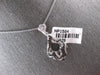 LARGE 1.10CT WHITE & BLACK DIAMOND 14KT WHITE GOLD 3D PANTHER FLOATING PENDANT