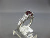 1.61CT DIAMOND & AAA RUBY 18KT WHITE GOLD 3D EMERALD CUT & ROUND ENGAGEMENT RING