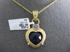 10.0CT AAA AMETHYST 14KT YELLOW GOLD HEART SHAPE FILIGREE FLOATING LOVE PENDANT