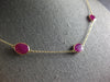 EXTRA LARGE & LONG 44.93CT RUBY 14KT YELLOW GOLD OVAL BY THE YARD LOVE NECKLACE