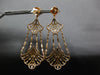 EXTRA LARGE 5.28CT DIAMOND 14KT ROSE GOLD MULTI LEAF CHANDELIER HANGING EARRINGS