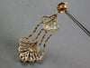 EXTRA LARGE 5.28CT DIAMOND 14KT ROSE GOLD MULTI LEAF CHANDELIER HANGING EARRINGS