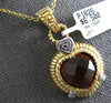 10.0CT AAA CITRINE 14KT YELLOW GOLD HEART SHAPE FILIGREE FLOATING LOVE PENDANT