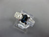 1.0CT DIAMOND & AAA SAPPHIRE 18KT WHITE GOLD OVAL 3 ROW FRIENDSHIP PROMISE RING