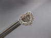 1.0CT DIAMOND 18KT WHITE GOLD 3D ROUND & BAGUETTE HEART SHAPE LOVE STUD EARRINGS