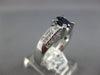1.0CT DIAMOND & AAA SAPPHIRE 18KT WHITE GOLD OVAL 3 ROW FRIENDSHIP PROMISE RING