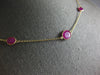ESTATE LARGE & LONG 27.85CT RUBY 14KT YELLOW GOLD OVAL BY THE YARD LOVE NECKLACE