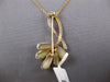 ESTATE 3.82CT DIAMOND & AAA OPAL 14KT YELLOW GOLD 3D CLASSIC FLOWER BROOCH PIN