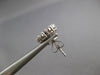 1.0CT DIAMOND 18KT WHITE GOLD 3D ROUND & BAGUETTE HEART SHAPE LOVE STUD EARRINGS