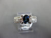 1.0CT DIAMOND & AAA SAPPHIRE 18KT WHITE GOLD OVAL 3 ROW FRIENDSHIP PROMISE RING