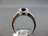1.0CT DIAMOND & AAA SAPPHIRE 18KT WHITE GOLD OVAL 3 ROW FRIENDSHIP PROMISE RING