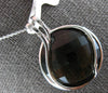 LARGE 13.0CT DIAMOND & AAA SMOKY TOPAZ 14KT WHITE GOLD 3D ROUND FLOATING PENDANT